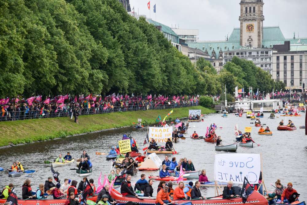 G20 Protestwelle Hamburg Bootsdemo 06 1