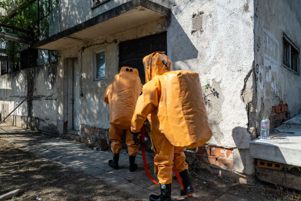 NATO firefighters simulated exercise