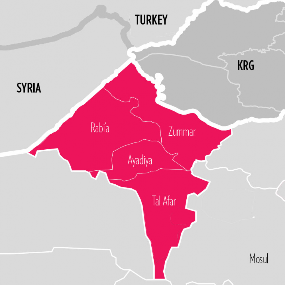 Map Tal Afar Rabia Zummar